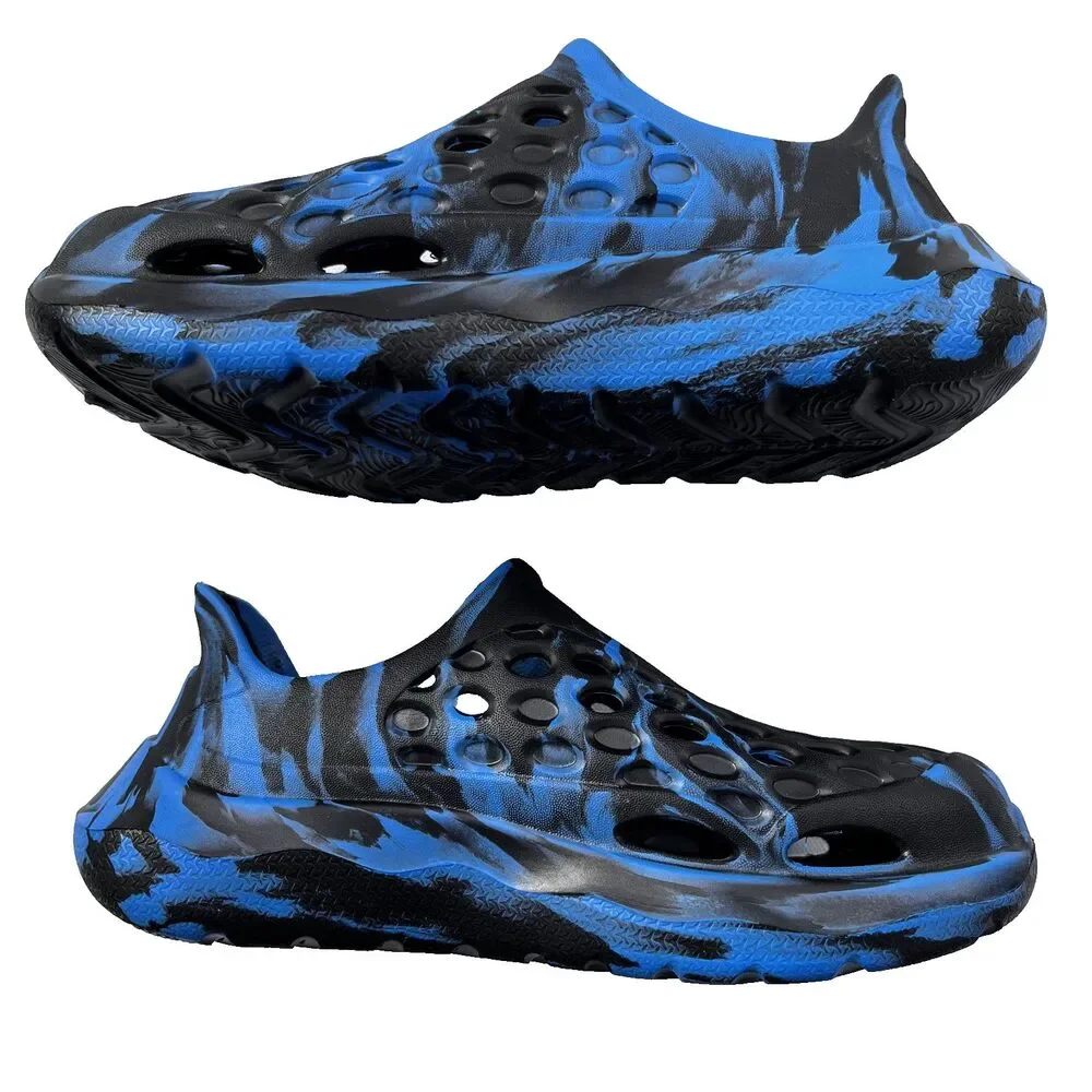 Rugged Shark Blue Black‎ Slip-On Water Sneaker Big Boys Size 13 Vacation Travel